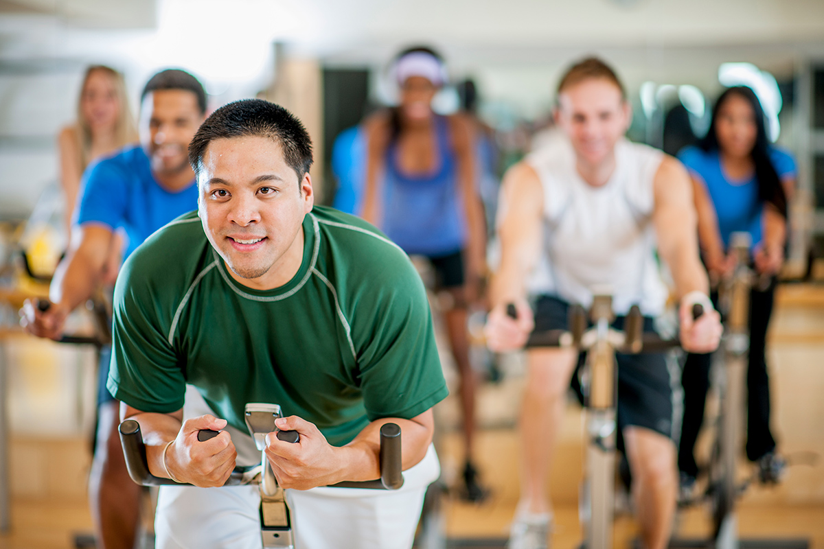 Indoor cycling store training with watts